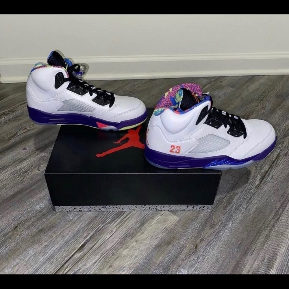 Nike Air Jordan 5 Retro DB3335-100 Sz 9 Ghost Green Bel-Air 9M/10.5W Deadstock